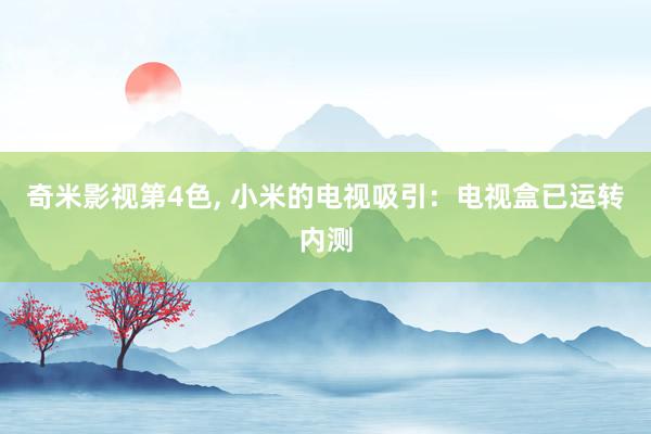 奇米影视第4色， 小米的电视吸引：电视盒已运转内测